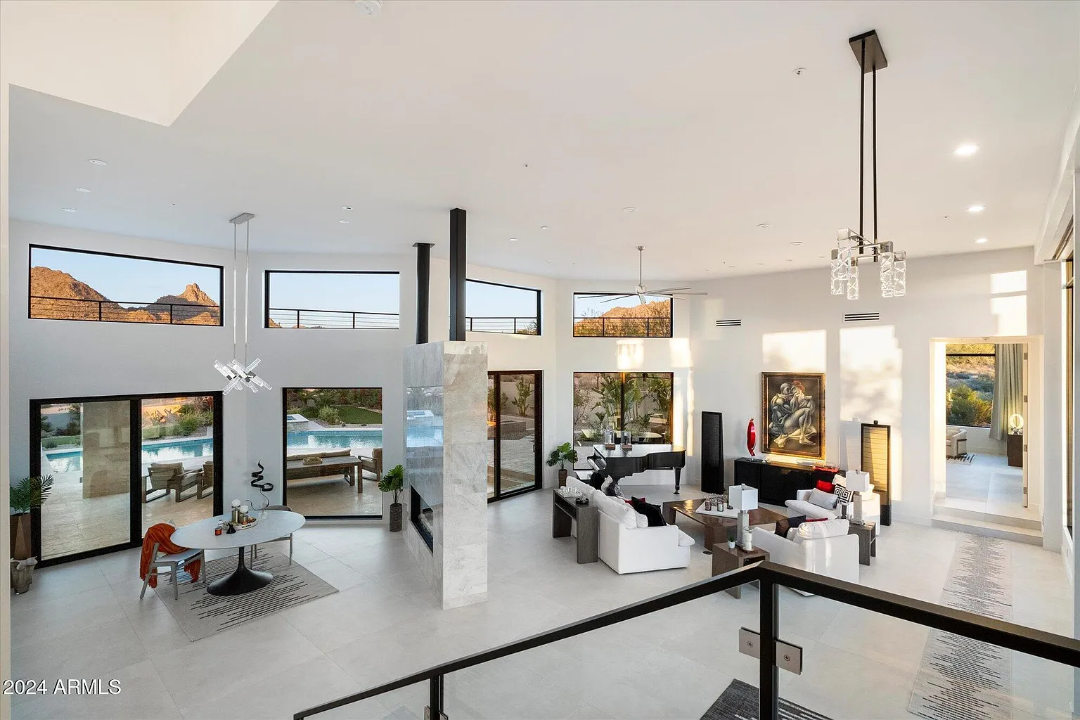 High Ceilings with Hidden Beams