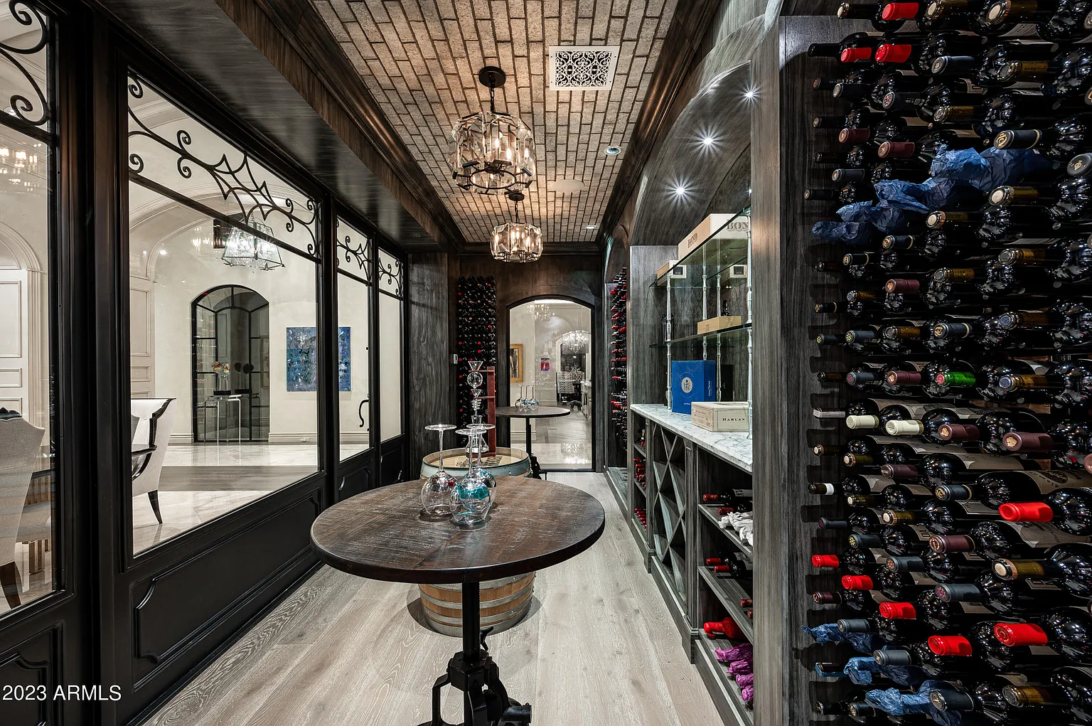 Custom Wine Storage and Tasting Room