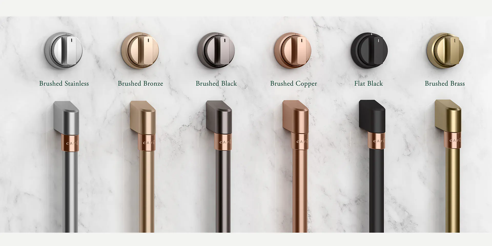 mixed metals hardware for black fridges