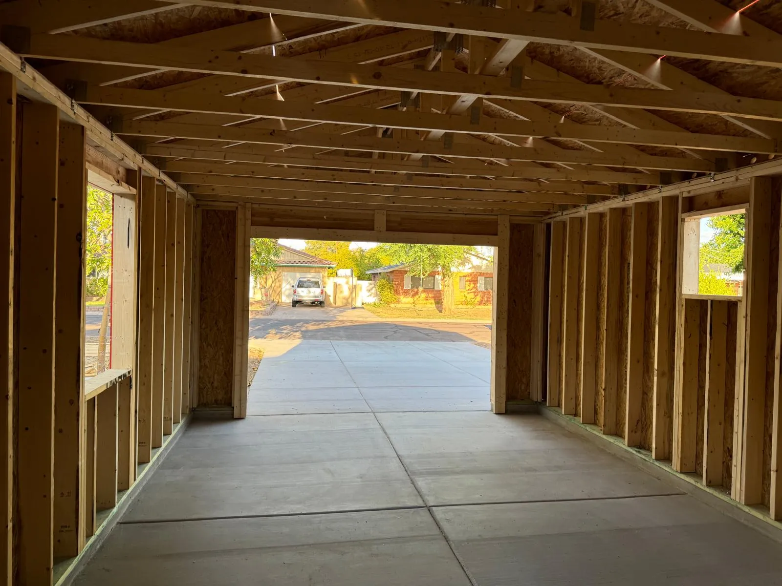 Garage addition in Phoenix, AZ