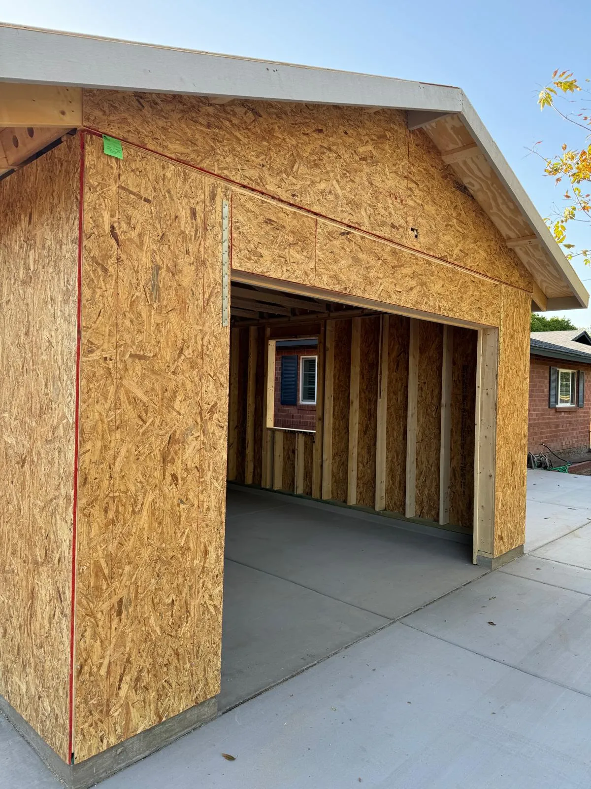 Garage addition in Phoenix