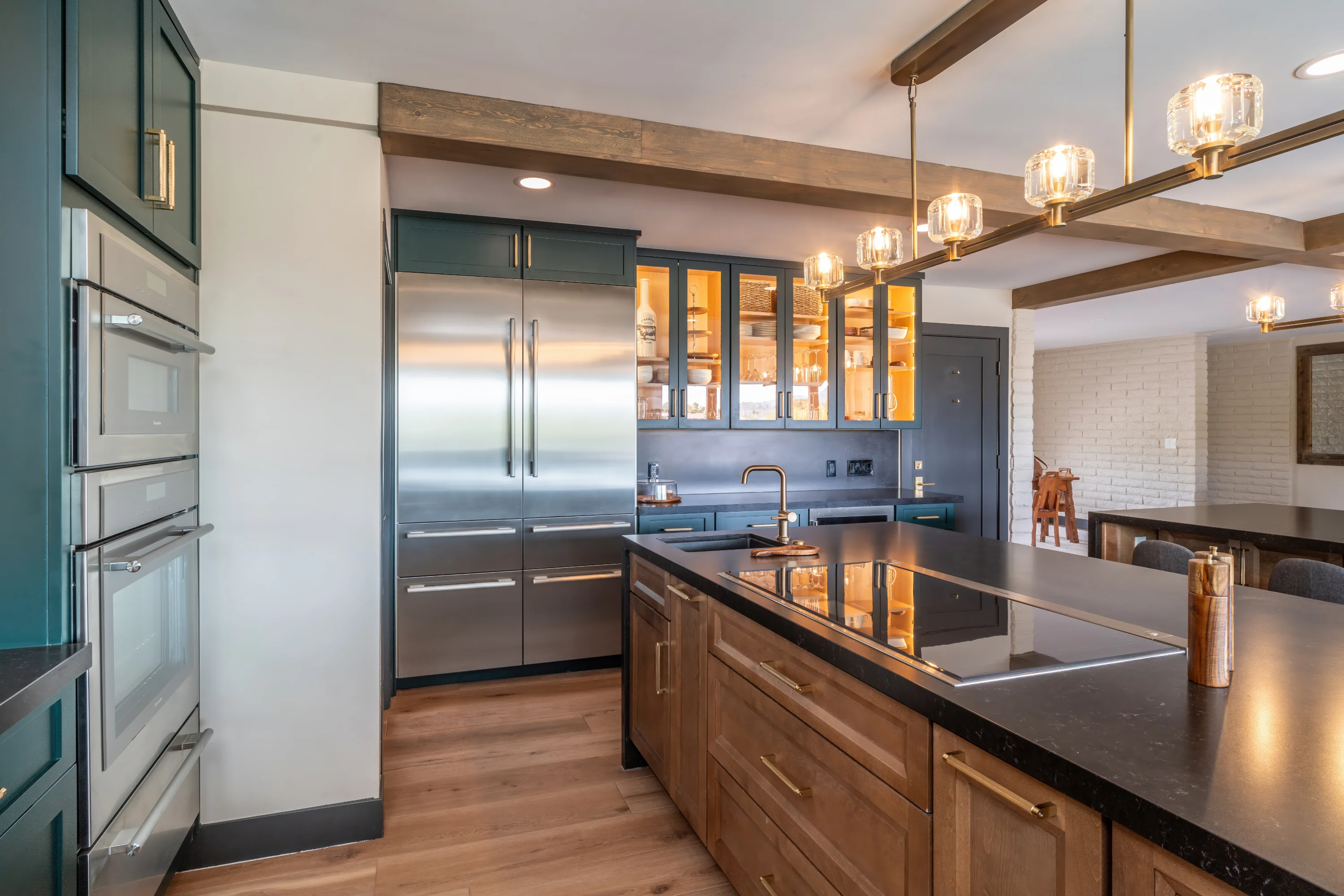 Cooking area in the remodeled kitchen