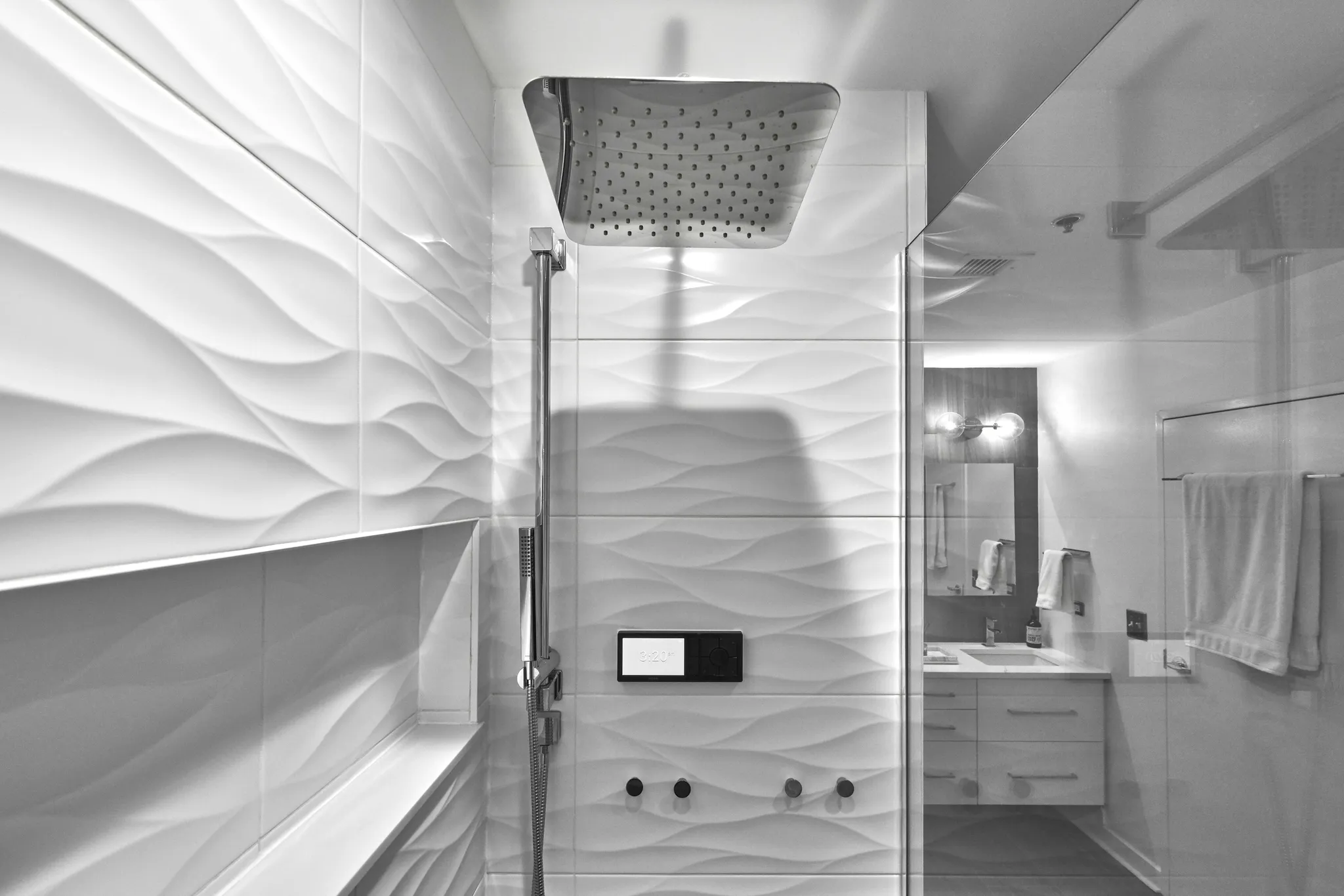 Master bath - High-tech shower